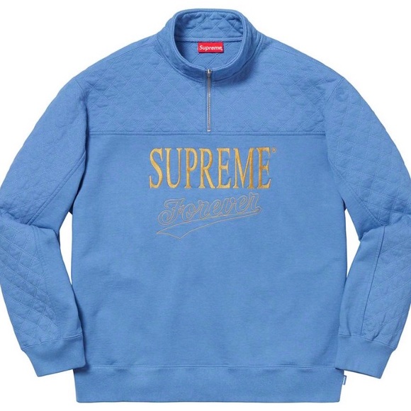 supreme forever half zip sweatshirt
